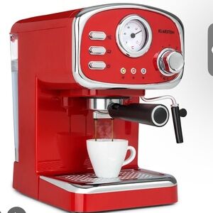 Klarstein Red Espresso Machine
